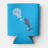 かわいいマッコウジ吹ェールの泡の漫画 缶クーラー (正面)