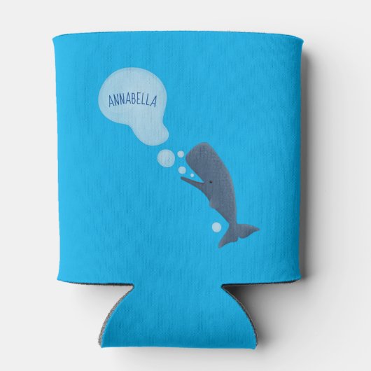 かわいいマッコウジ吹ェールの泡の漫画 缶クーラー (裏面)