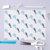 かわいいマッコウジ吹ェールの泡の漫画 薄葉紙 (クラフト)