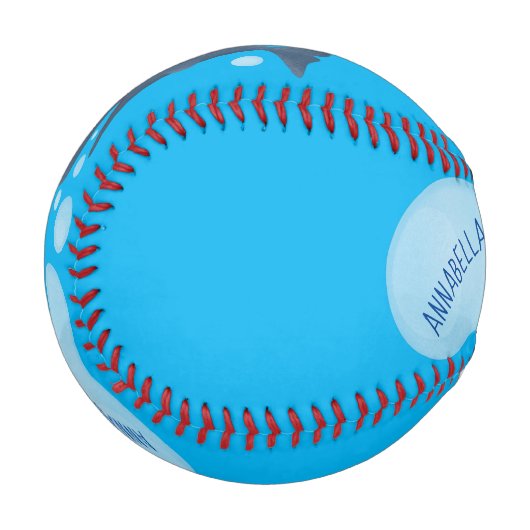 かわいいマッコウジ吹ェールの泡の漫画 野球ボール (正面左)