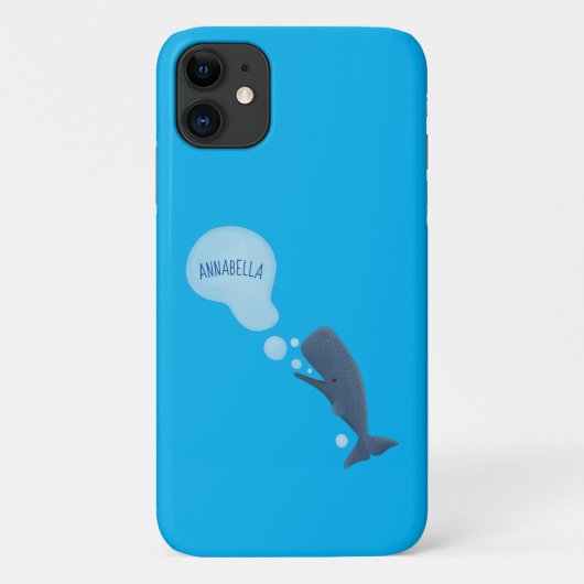 かわいいマッコウジ吹ェールの泡の漫画 Case-Mate iPhoneケース (裏面)