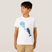 かわいいマッコウジ吹ェールの泡の漫画 Tシャツ (正面フル)