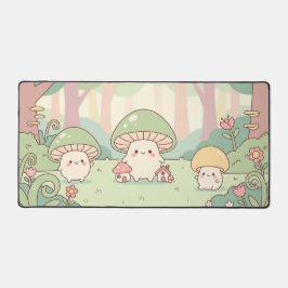 かわいいマッシュルームの森 デスクマット