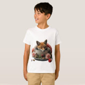 かわいいマッシュルームファミリーTシャツ – Cute Forest Hug Tシャツ (正面フル)