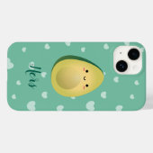 かわいいマッチングカップルおもしろいアボカド Case-Mate iPhoneケース (裏面 (横))