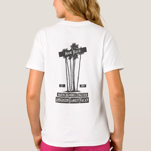 かわいいマッチングファミリー懇親会夏 Tシャツ (裏面)