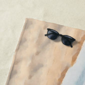 かわいいマナティーガールビーチタオル ビーチタオル (インサイチュ)