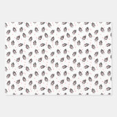 かわいいマナティークリスマス ラッピングペーパーシート (正面2)