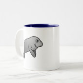 かわいいマナティー ツートーンマグカップ (正面左)
