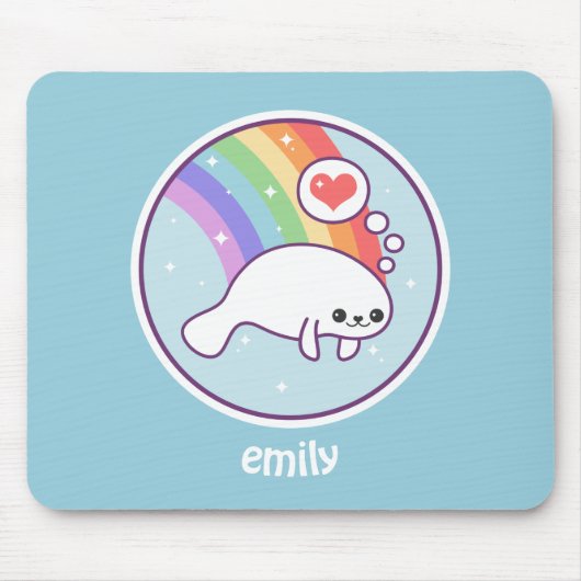 かわいいマナティー マウスパッド (正面)
