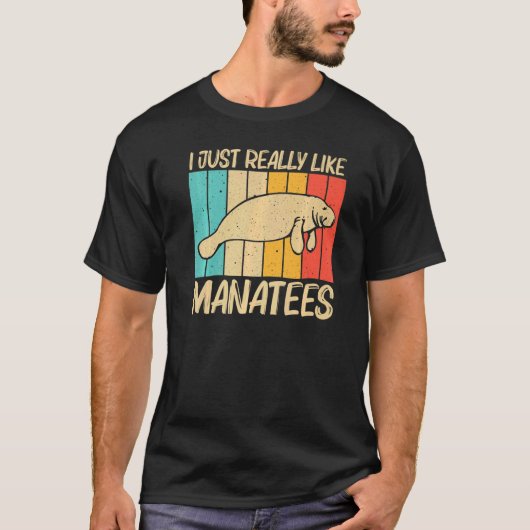 かわいいマナ男性へーウィメンズシーカウドゥゴンマナティー Tシャツ (正面)