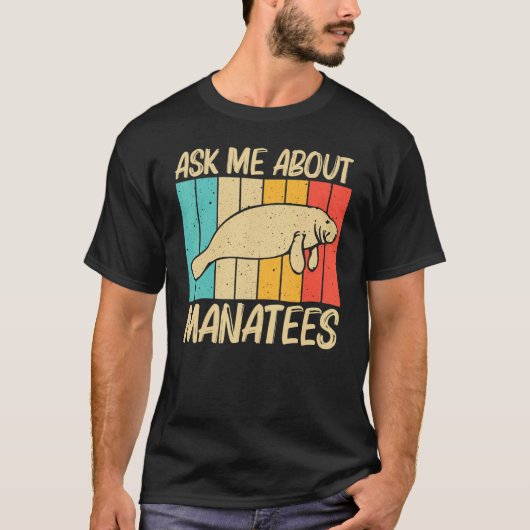 かわいいマナ男性へーウィメンズシーカウドゥゴンマナティー Tシャツ (正面)