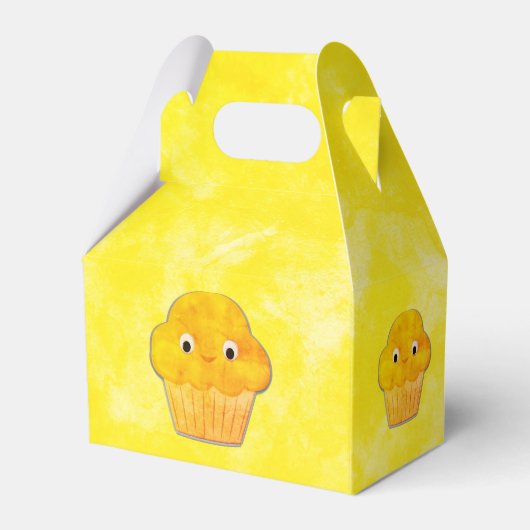 かわいいマフィンのイラスト  フェイバーボックス (正面サイド)