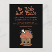 かわいいマフィンハローウィンパーティ ポストカード (正面)