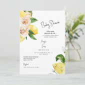 かわいいママが赤ちゃんシャワーを絞り出す 招待状 (スタンド正面)