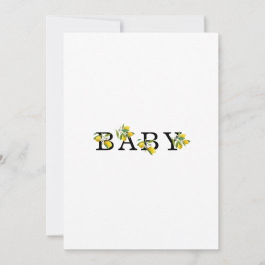 かわいいママが赤ちゃんシャワーを絞り出す 招待状 (裏面)