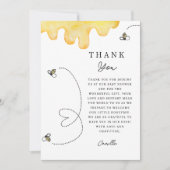 かわいいママとビーの赤ちゃんシャワーありがとう サンキューカード (正面)