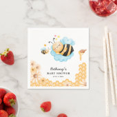 かわいいママとビー夏の赤ちゃんシャワー スタンダードカクテルナプキン (インサイチュ)