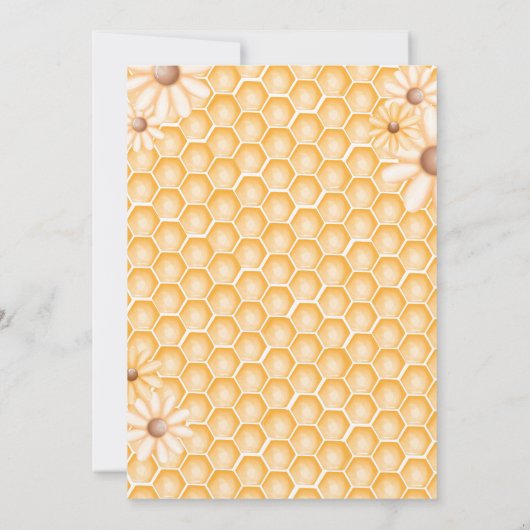 かわいいママとビー夏の赤ちゃんシャワー 招待状 (裏面)