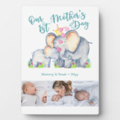 かわいいママとベビーゾウ3フォトマザーズの日 フォトプラーク (正面)