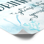 かわいいママとベビーホエールドリンクのポスター ポスター (角)