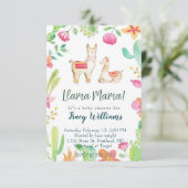 かわいいママとベビーラマ 招待状 (スタンド正面)