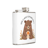 かわいいママと花 フラスク (右)