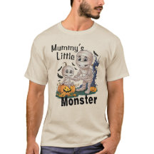 かわいいママの小さな怪物おかしなハロウィーンパーティー