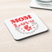 かわいいママの愛 コースター (左側)