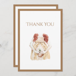 かわいいママの赤ちゃんシャワー サンキューカード