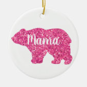 かわいいママはデザインママの日のプレゼント セラミックオーナメント (正面)