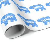 かわいいママは青い輝くデザインを彼女のために ラッピングペーパー (ロールコーナー)