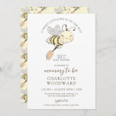 かわいいママへビー赤ちゃんシャワー招待状 招待状 (正面/裏面)