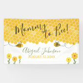 かわいいママへビー赤ちゃんシャワー水カラーハニカム 横断幕 (横)