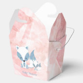 かわいいママキツネとベビーキツネベビーシャワー フェイバーボックス (オープン)