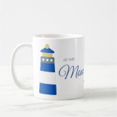 かわいいママハートハミングバードセージ緑のコーヒーマグ コーヒーマグカップ (左)