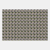 かわいいママベビーカスタマイズ可能なスカンク ラッピングペーパーシート (正面2)