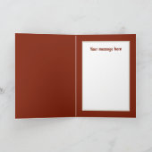 かわいいママベビーカスタマイズ可能な鹿 カード (内部)