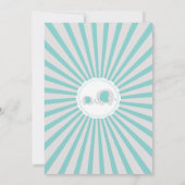 かわいいママベビーゾウ男の子赤ちゃんシャワー 招待状 (裏面)