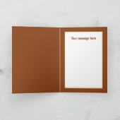 かわいいママベビーヘッジホッグのカスタマイズ カード (内部)