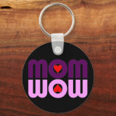 かわいいママ反射とハート キーホルダー (正面)