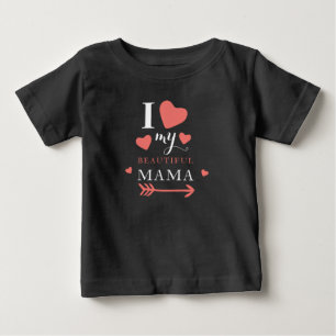 かわいいママ大好き ベビーTシャツ