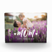 かわいいママ引用文タイポグラフィスクリプト フォトブロック (正面)