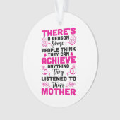 かわいいママ気持ち追加文字クリスマスオーナメント オーナメント (正面)