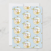 かわいいママ猫と子猫のベビーシャワー招待状 招待状 (裏面)