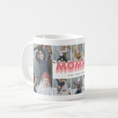 かわいいママ8枚フォトコラージュコーヒーマグ コーヒーマグカップ (正面左)