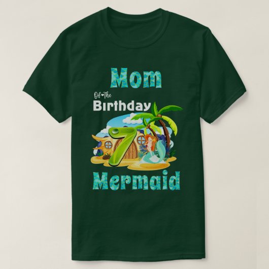 かわいいママ・オブ・ザ7誕生日 Tシャツ (デザイン正面)