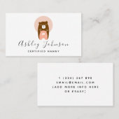 かわいいママ&ベビーベア認定ナニーベビーシッター 名刺 (正面/裏面)