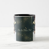 かわいいママ&ベビーペンギンMe & Mini パーソナライズされた Me ツートーンマグカップ (中央)