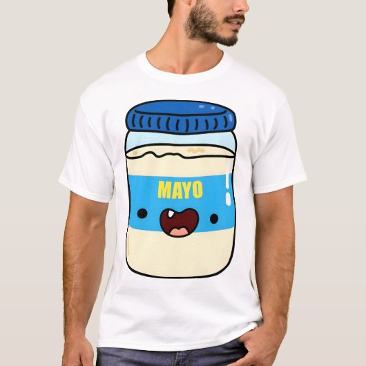 かわいいマヨネーズ瓶 Tシャツ (正面)